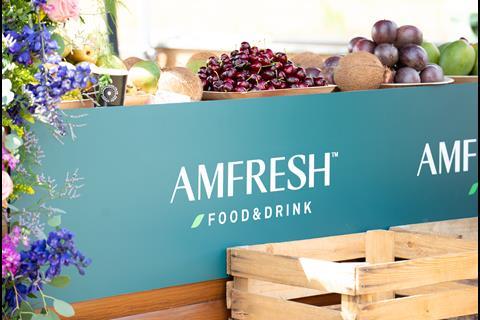 The AMFRESH exhibition stand was laden with delicious fresh produce